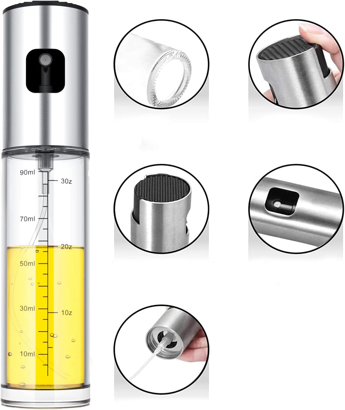 Oil Sprayer for Cooking,100Ml Olive Oil Spritzer,Oil Sprayer for Air Fryer, Salad,Bbq,Roasting -1