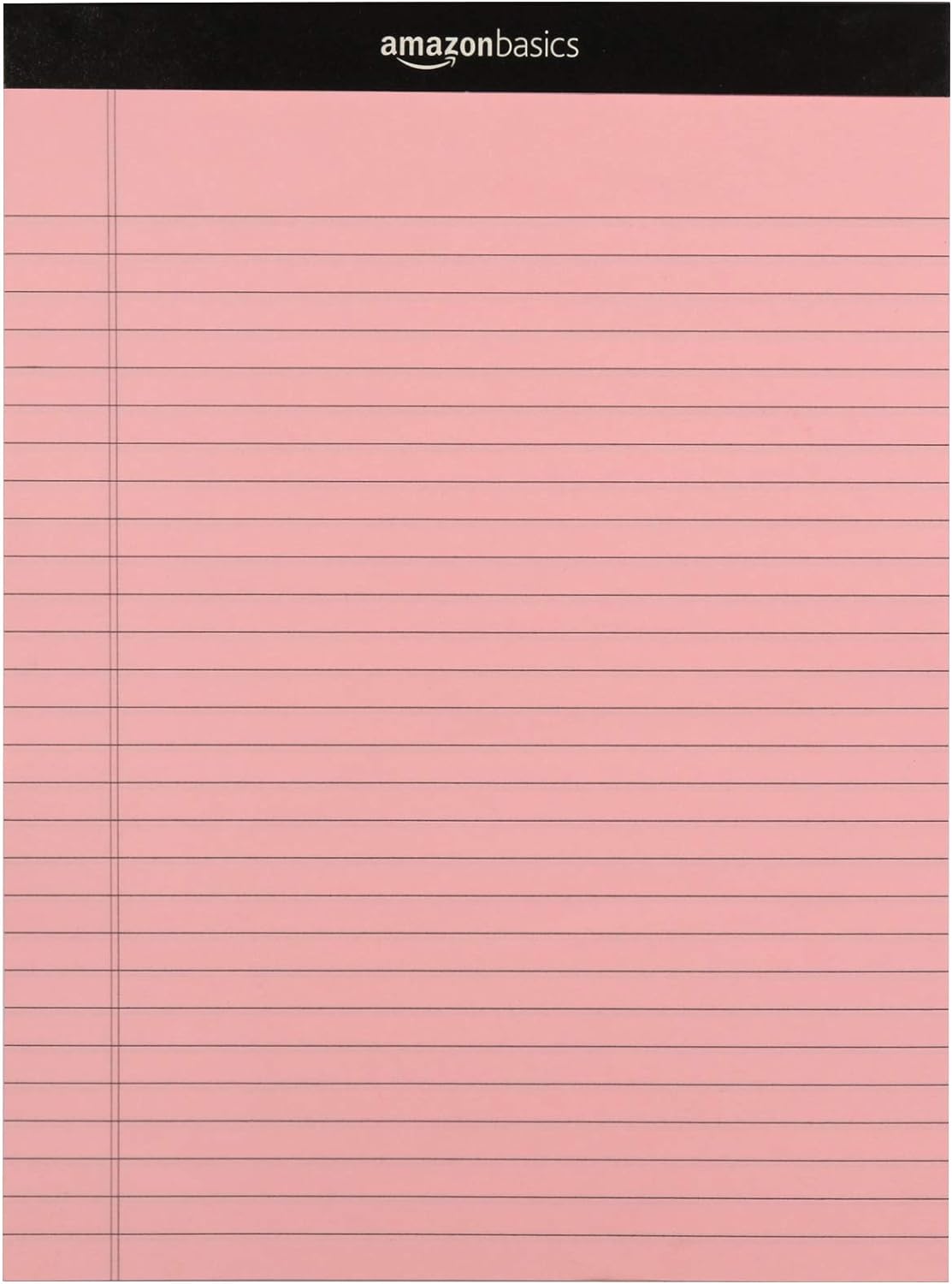 Wide Ruled 8.5 X 11.75-Inch 50 Sheet Lined Writing Note Pad, Pack of 6, 300 Count, Multicolor