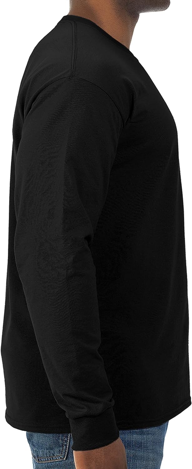Jerzees Men'S Dri-Power Cotton Blend Long Sleeve Tees, Moisture Wicking, Odor Protection, UPF 30+, Sizes S-3X
