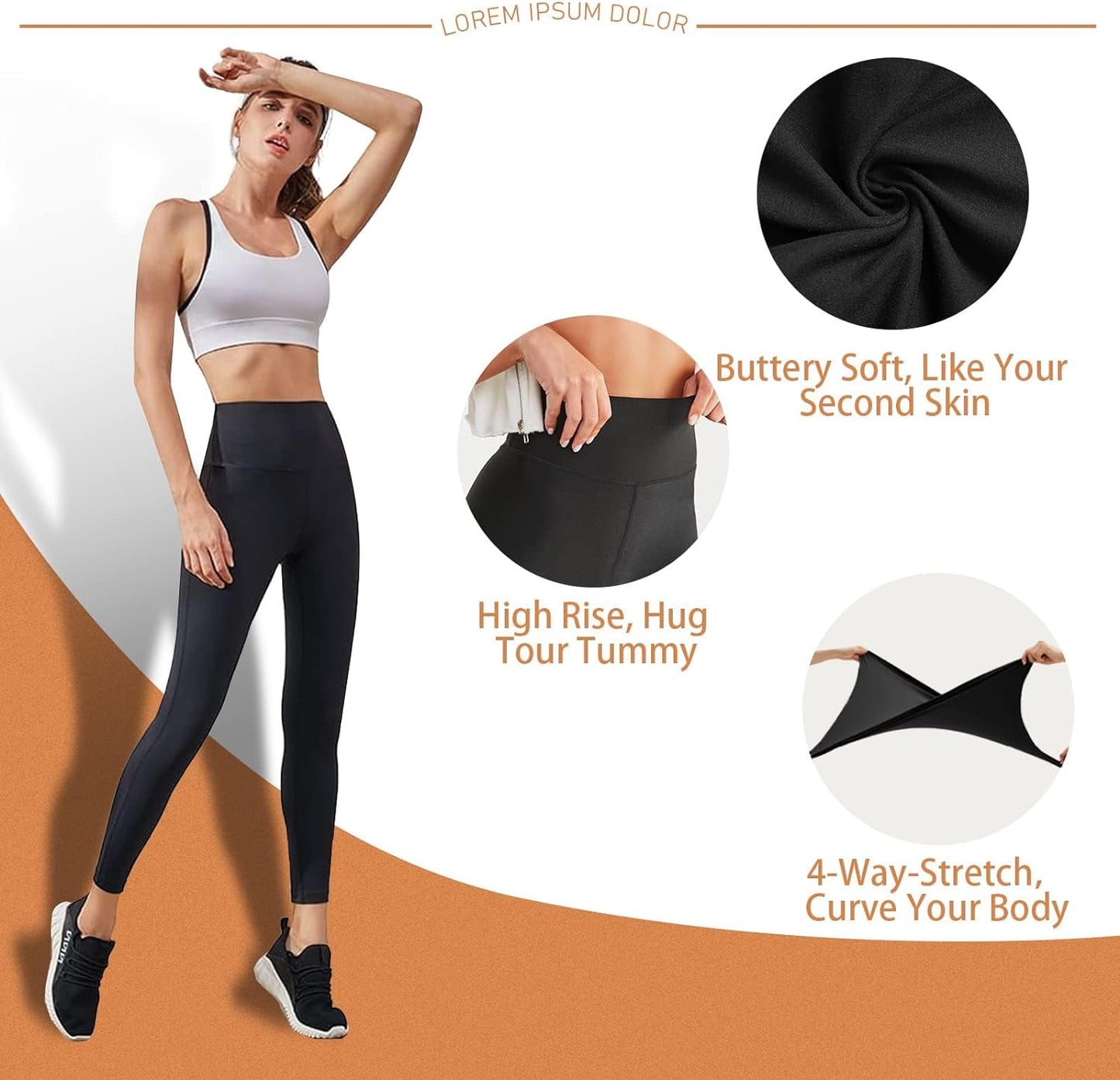 High Waisted Pattern Leggings for Women - Buttery Soft Tummy Control Printed Pants for Workout Yoga