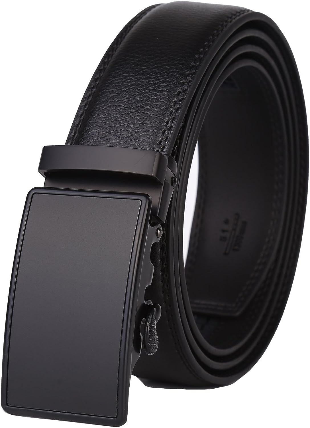 Men'S Real Leather Ratchet Dress Casual Belt, Cut to Exact Fit, Elegant Gift Box