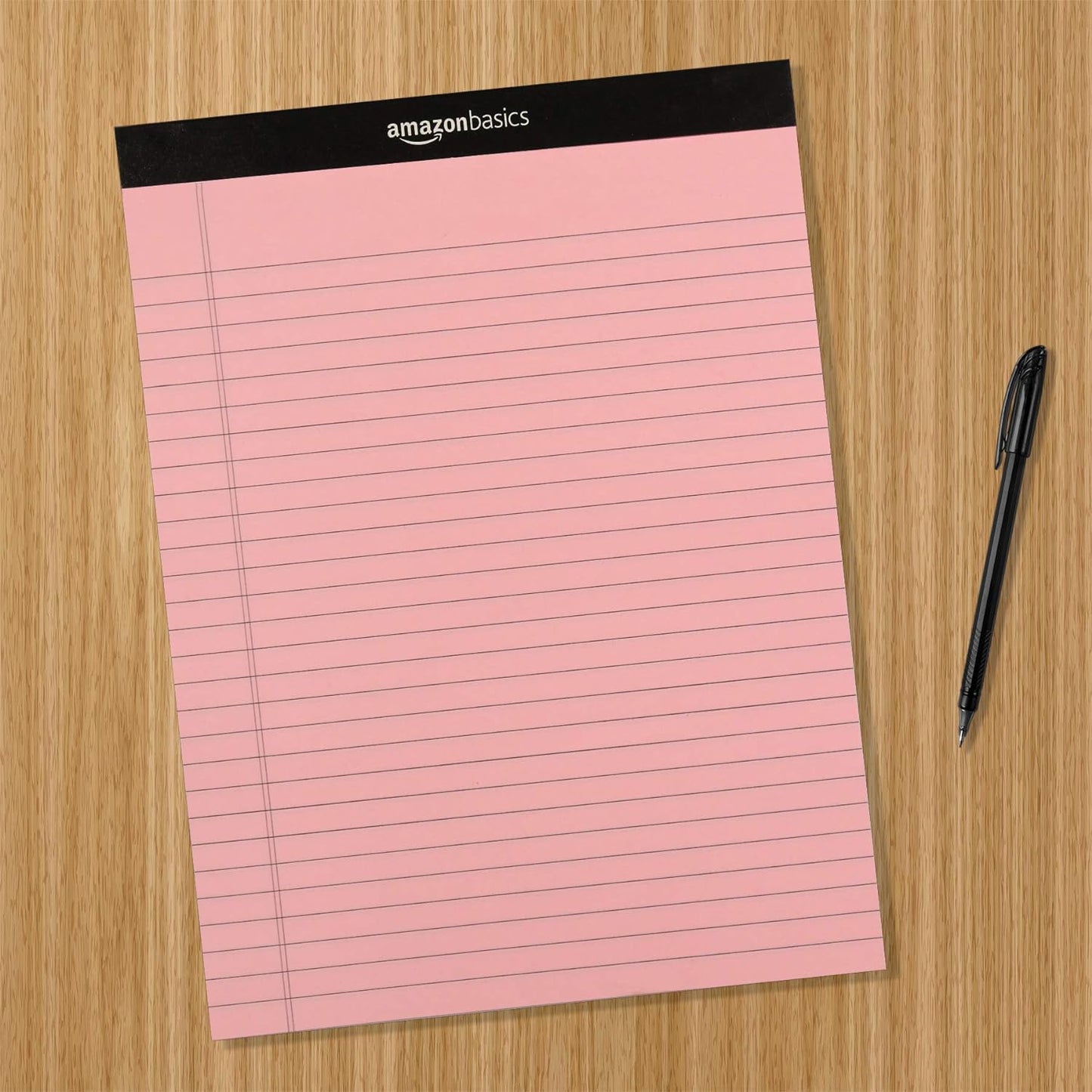 Wide Ruled 8.5 X 11.75-Inch 50 Sheet Lined Writing Note Pad, Pack of 6, 300 Count, Multicolor