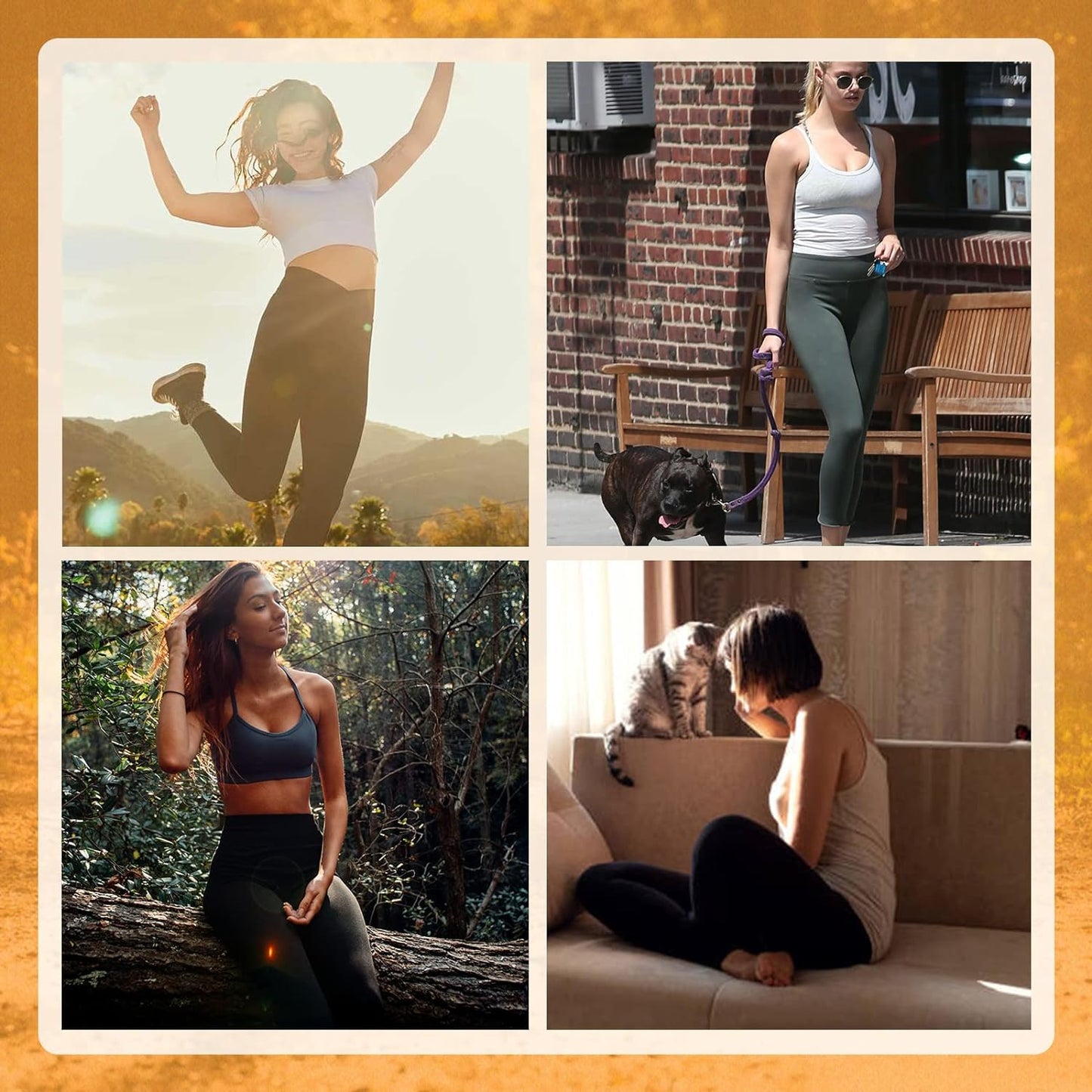 High Waisted Pattern Leggings for Women - Buttery Soft Tummy Control Printed Pants for Workout Yoga