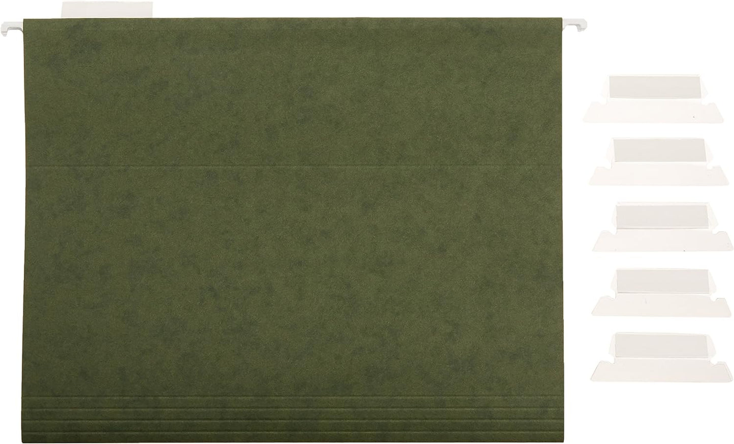 Hanging Organizer File Folder, Letter Size, Green - Pack of 25