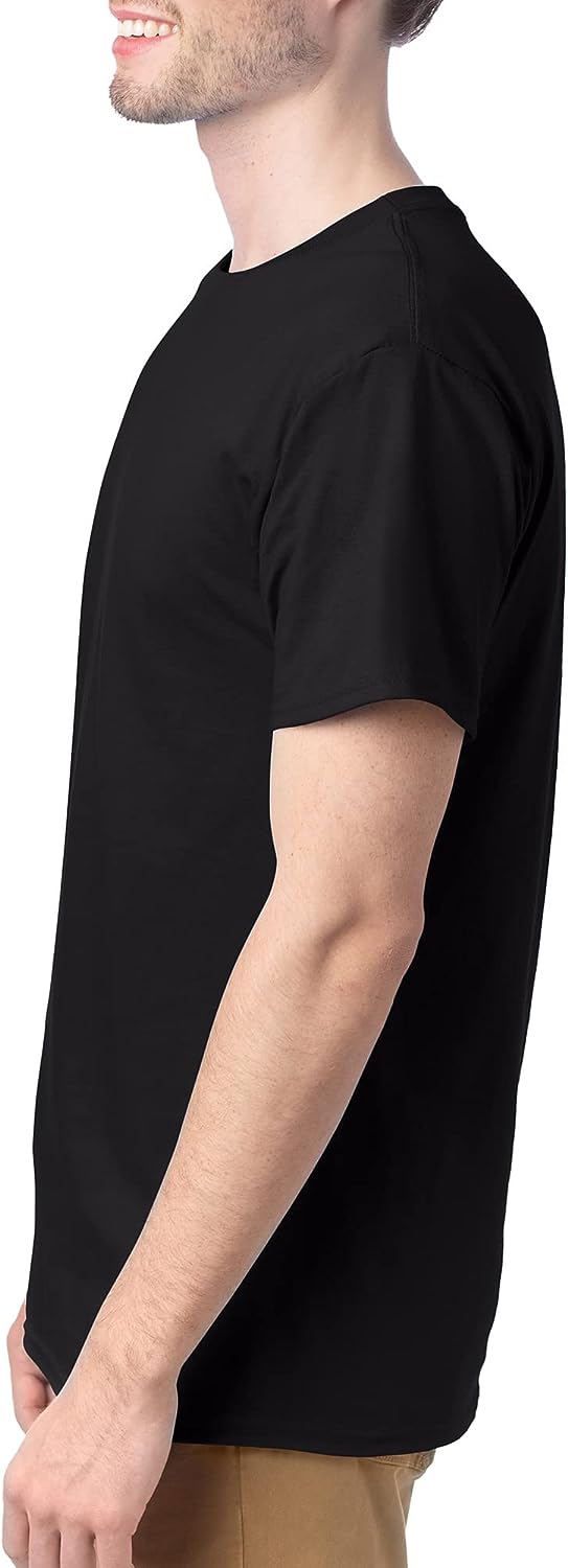 Hanes Essentials Men'S T-Shirt Pack, Men'S Short Sleeve Tees, Crewneck Cotton T-Shirts for Men, Value Pack