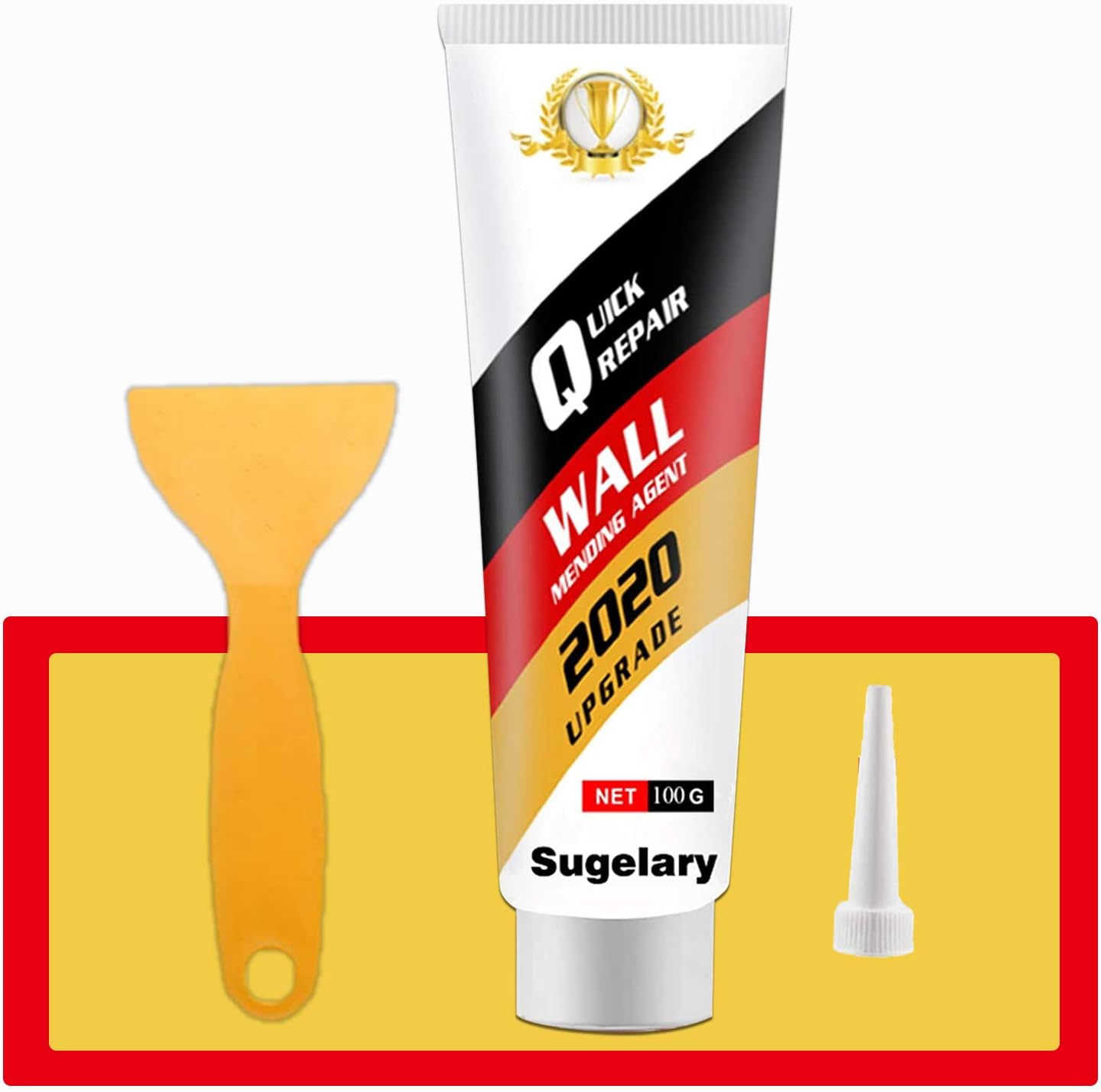 Drywall Patch Repair Kit with Scraper, Wall Spackle Repair Paste, Wall Mending Agent Quick and Easy Solution to Fill the Holes for Home Wall, Plaster Dent Repair and Wood Scratch Repair