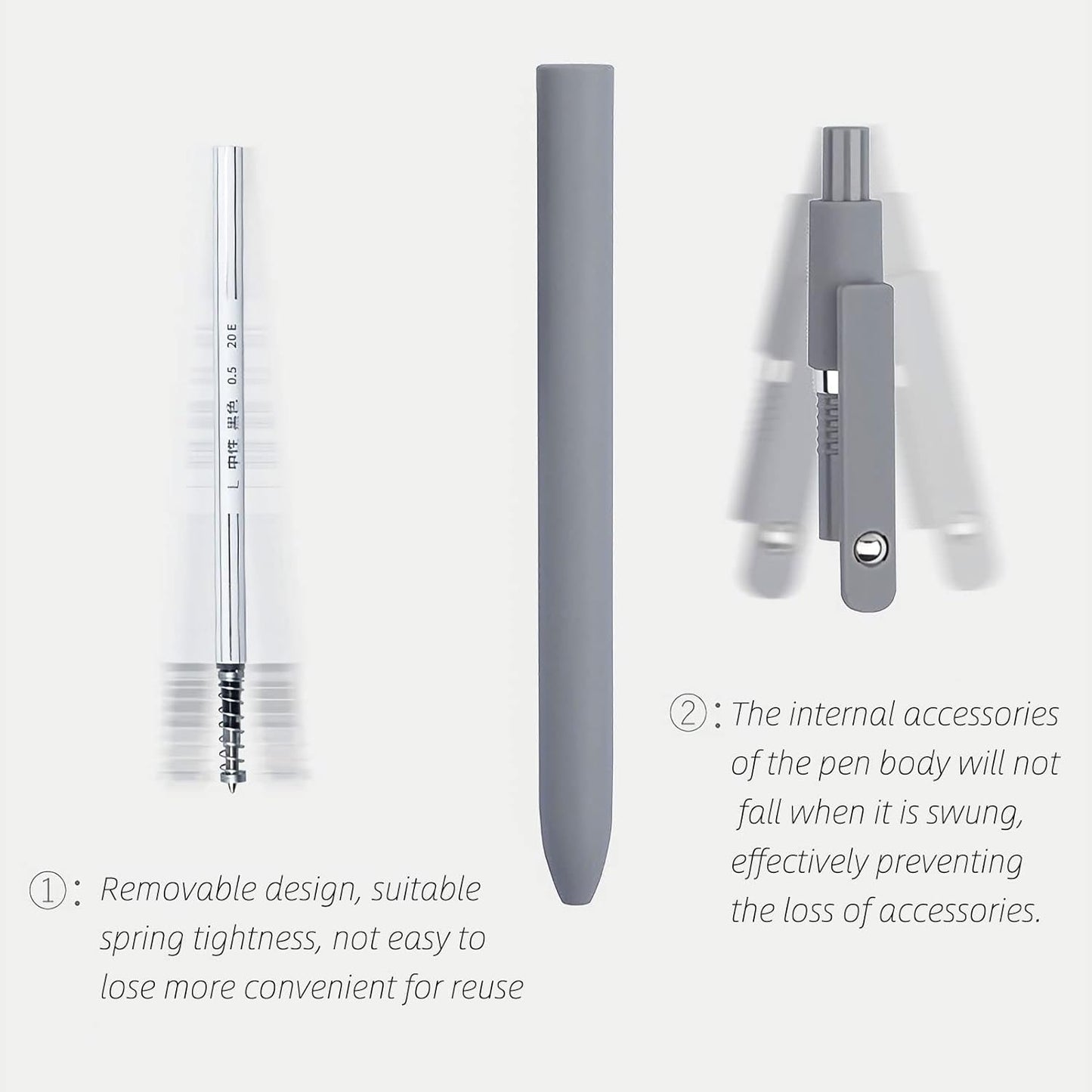 Gel Pens, 5 Pcs 0.5Mm Japanese Black Ink Pens Fine Point Smooth Writing High-End Series for Journaling Note Taking, Cute Office School Supplies Gifts Women Men (Morandi)