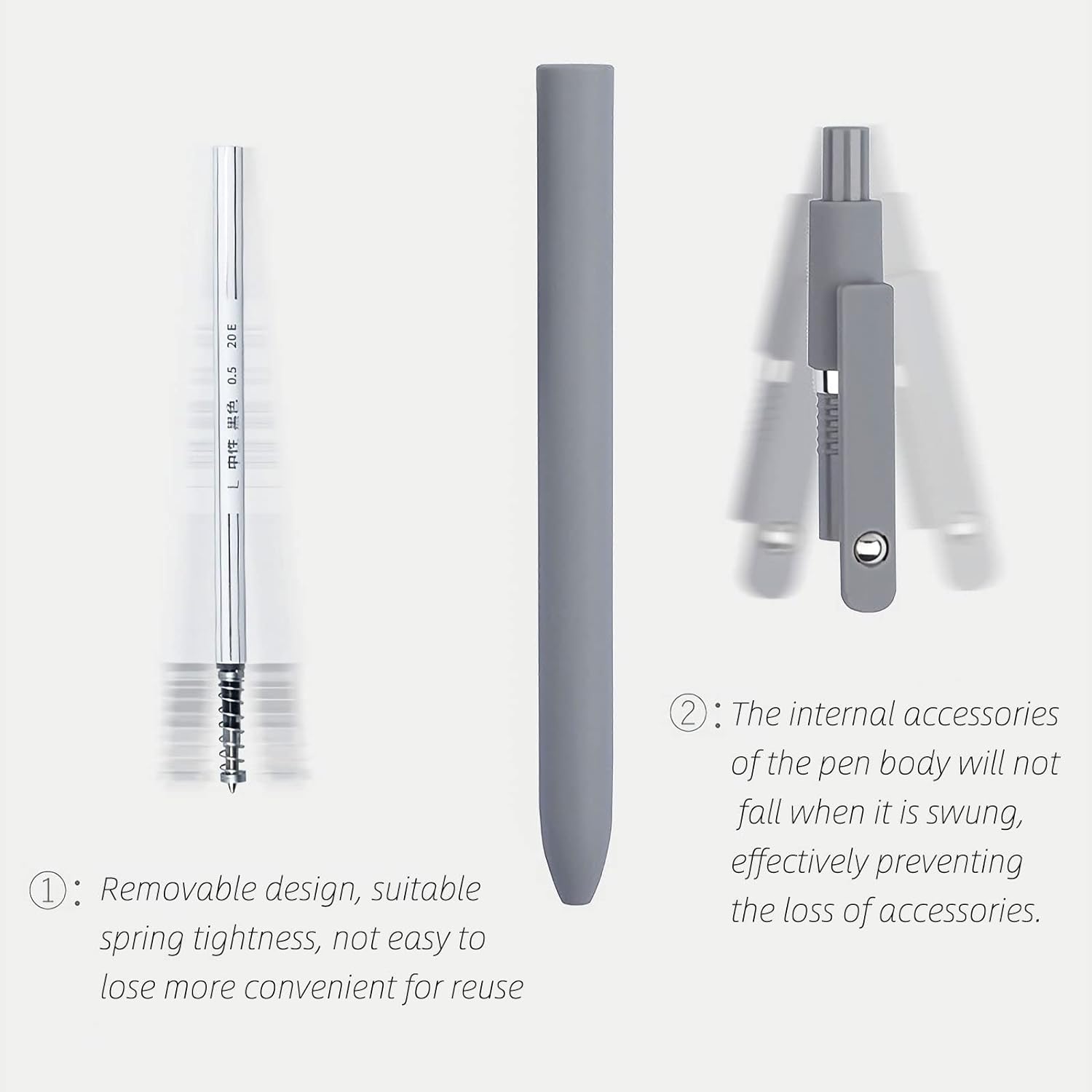 Gel Pens, 5 Pcs 0.5Mm Japanese Black Ink Pens Fine Point Smooth Writing High-End Series for Journaling Note Taking, Cute Office School Supplies Gifts Women Men (Morandi)