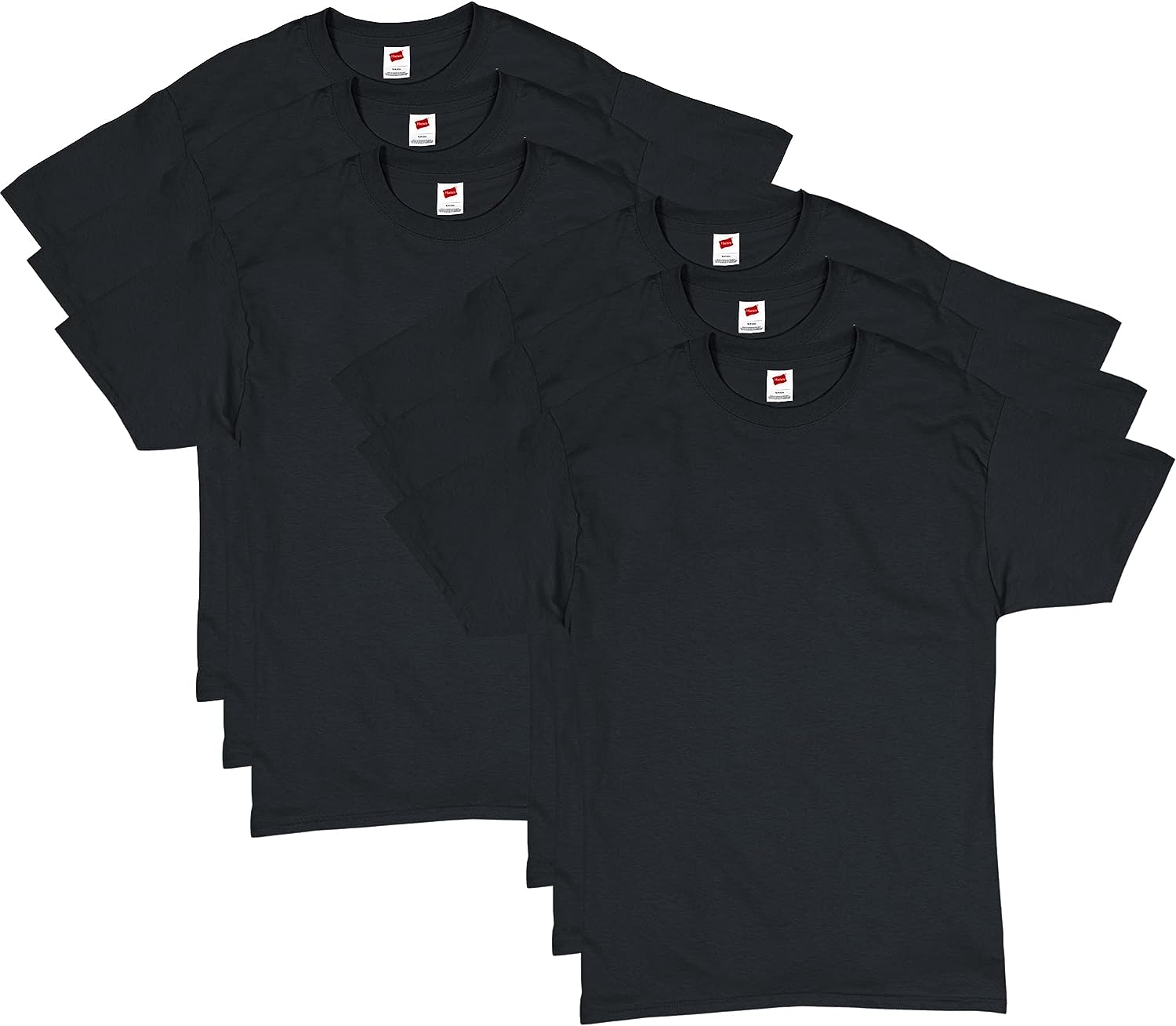 Hanes Essentials Men'S T-Shirt Pack, Men'S Short Sleeve Tees, Crewneck Cotton T-Shirts for Men, Value Pack