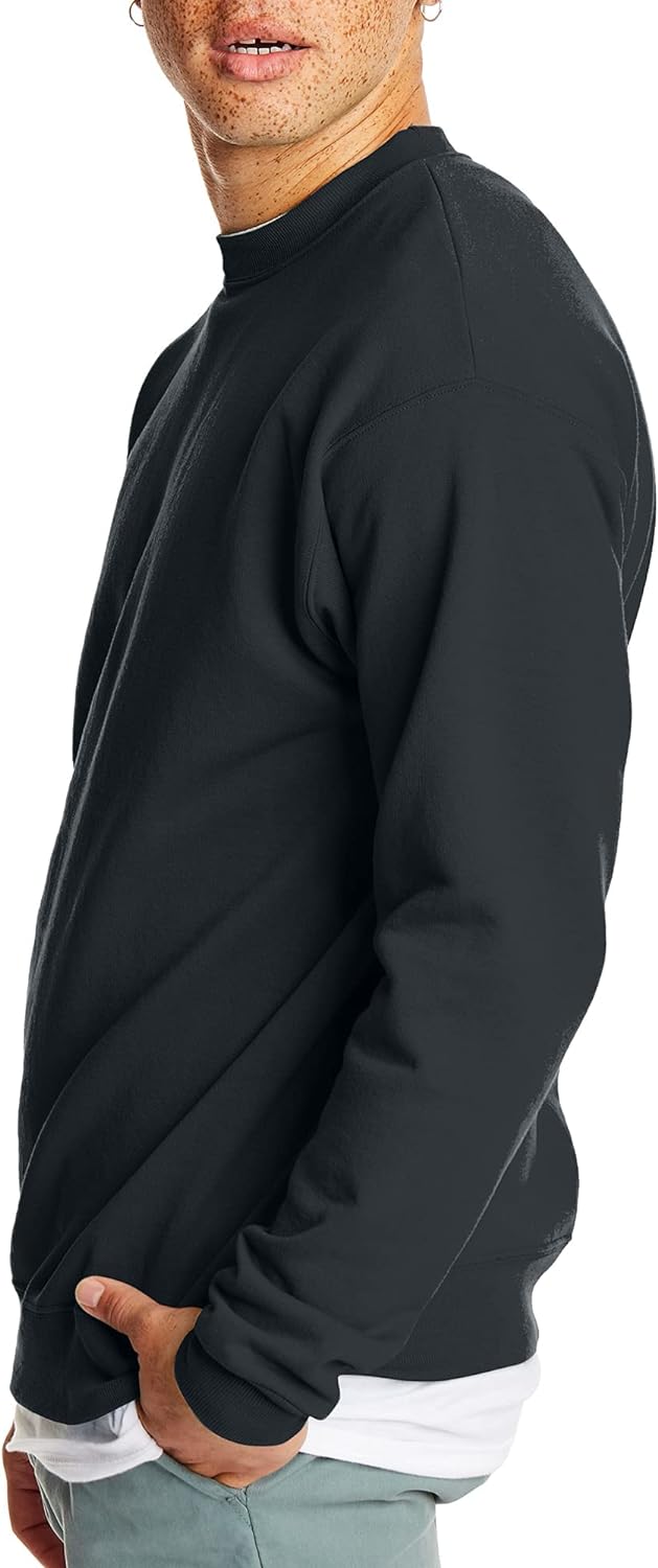 Hanes Men'S Ecosmart Fleece Sweatshirt, Cotton-Blend Pullover, Crewneck Sweatshirt for Men (1 or 2 Pack)