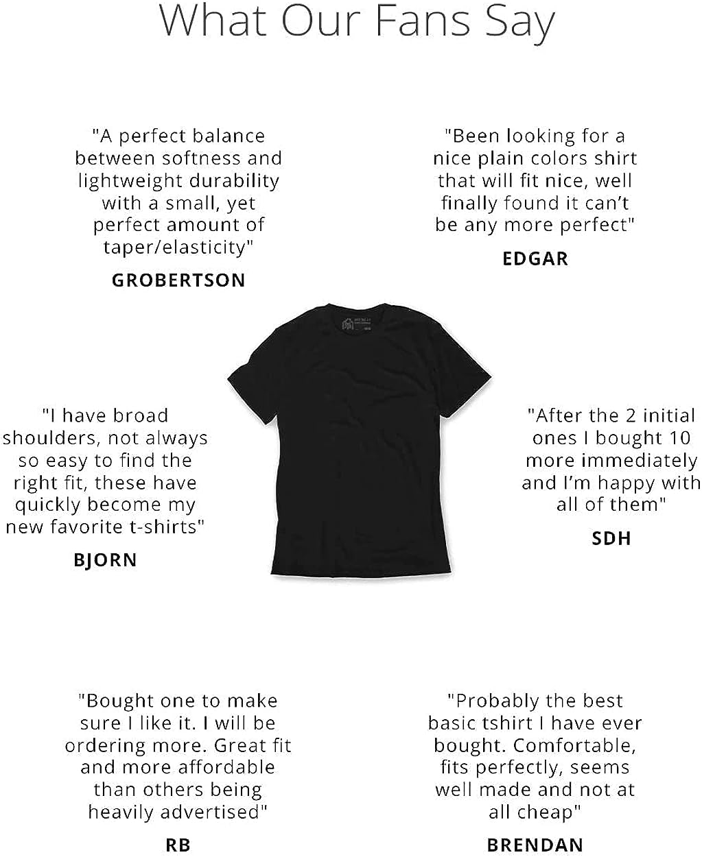 Mens T Shirt - Short Sleeve Crew Neck Soft Fitted Tees S - 4XL Fresh Classic Tshirts