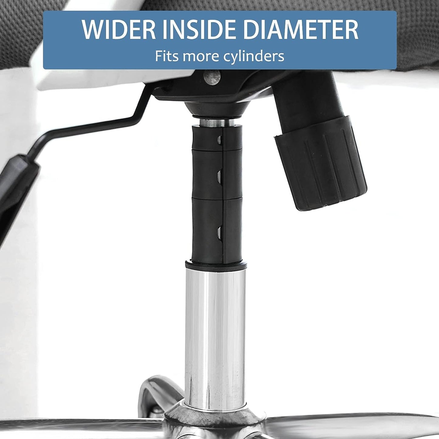 Office Chair Hero Fix Attaches Clamps to Large Cylinder Piston Stops Your Chairs Sinking When Computer Hydraulic Lift Has No Gas Stop Replacement