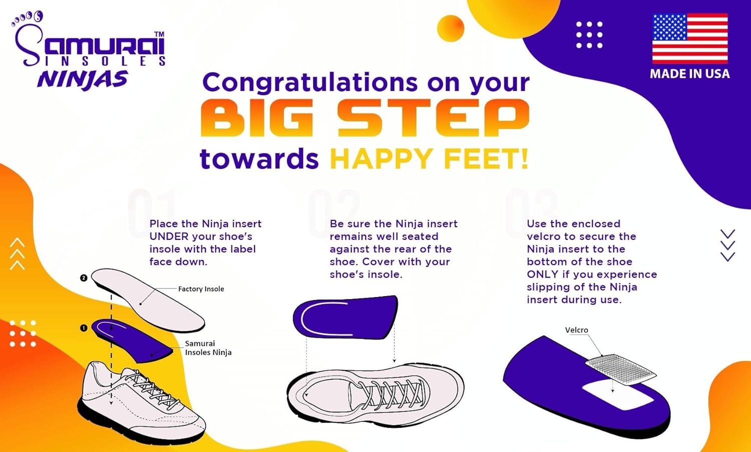 Ninjas Plantar Fasciitis Arch Support Shoe Insoles - Podiatrist Designed, Orthotic Lab Made in the USA