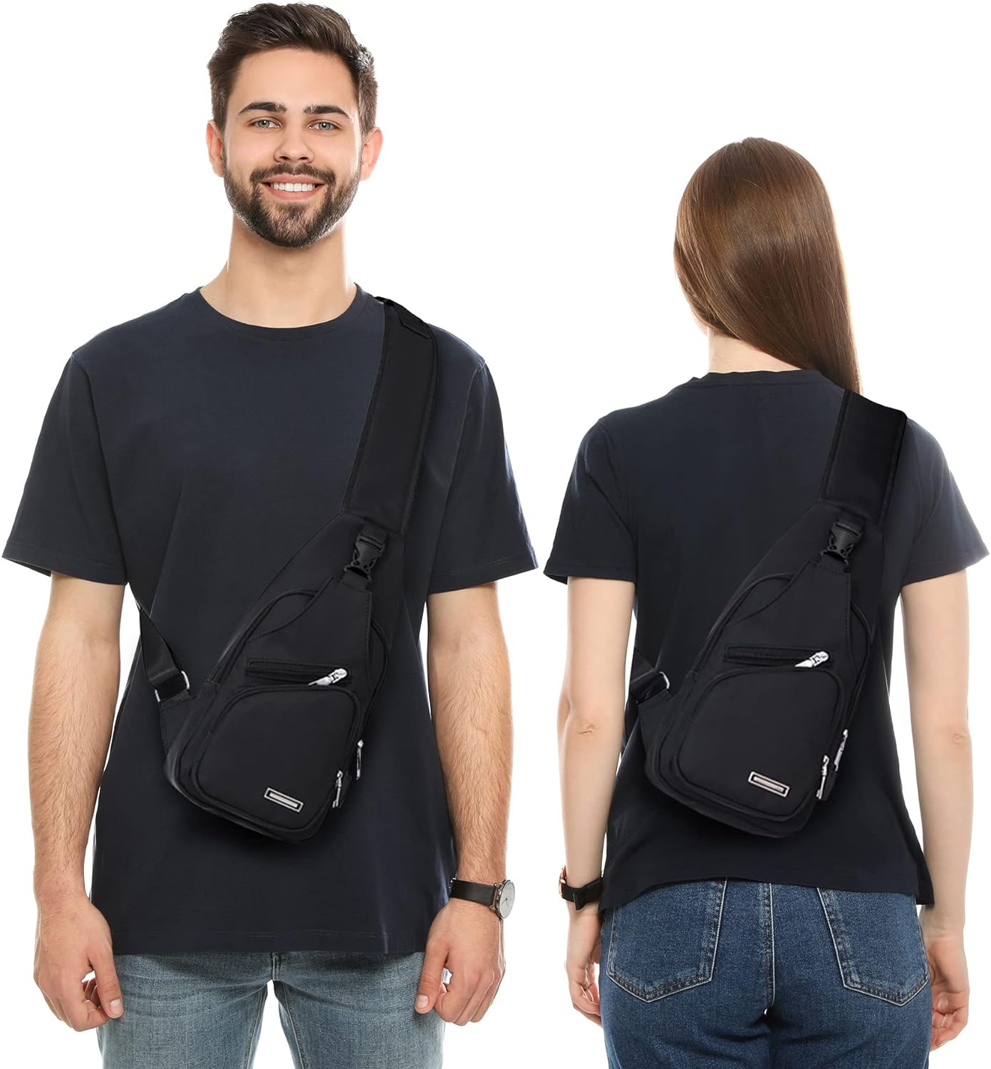 Waterproof Sling Bag Crossbody Backpack for Men Women Sling Backpack Hiking Daypack Multipurpose Cross Body Chest Bag