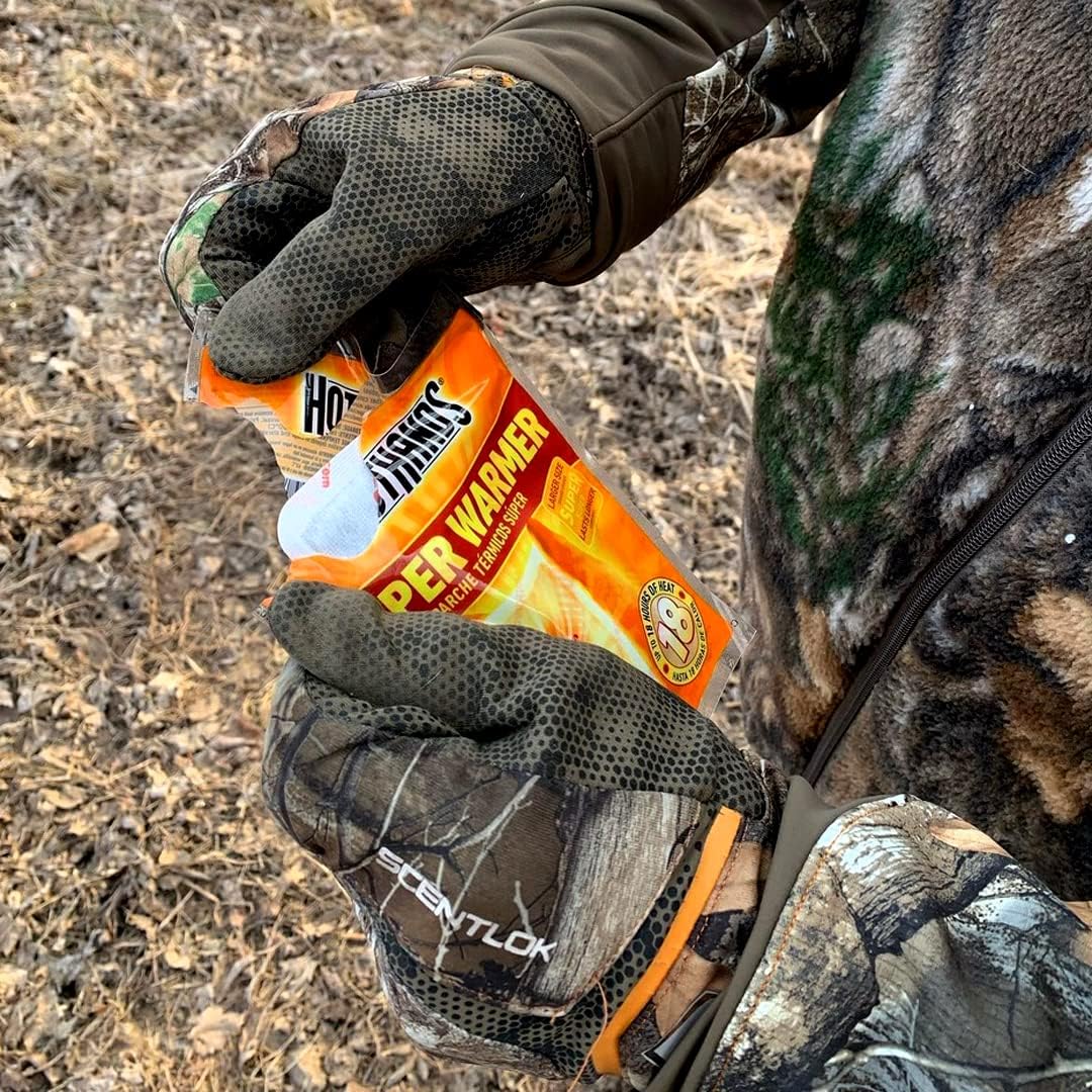 Hothands Body & Hand Super Warmers - Long Lasting Safe Natural Odorless Air Activated Warmers - up to 18 Hours of Heat - 40 Individual Warmers