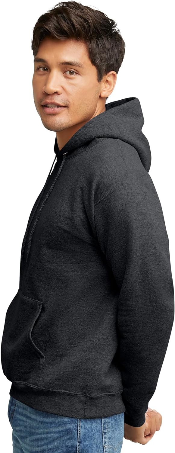 Hanes Ecosmart Hoodie, Midweight Fleece, Pullover Hooded Sweatshirt for Men