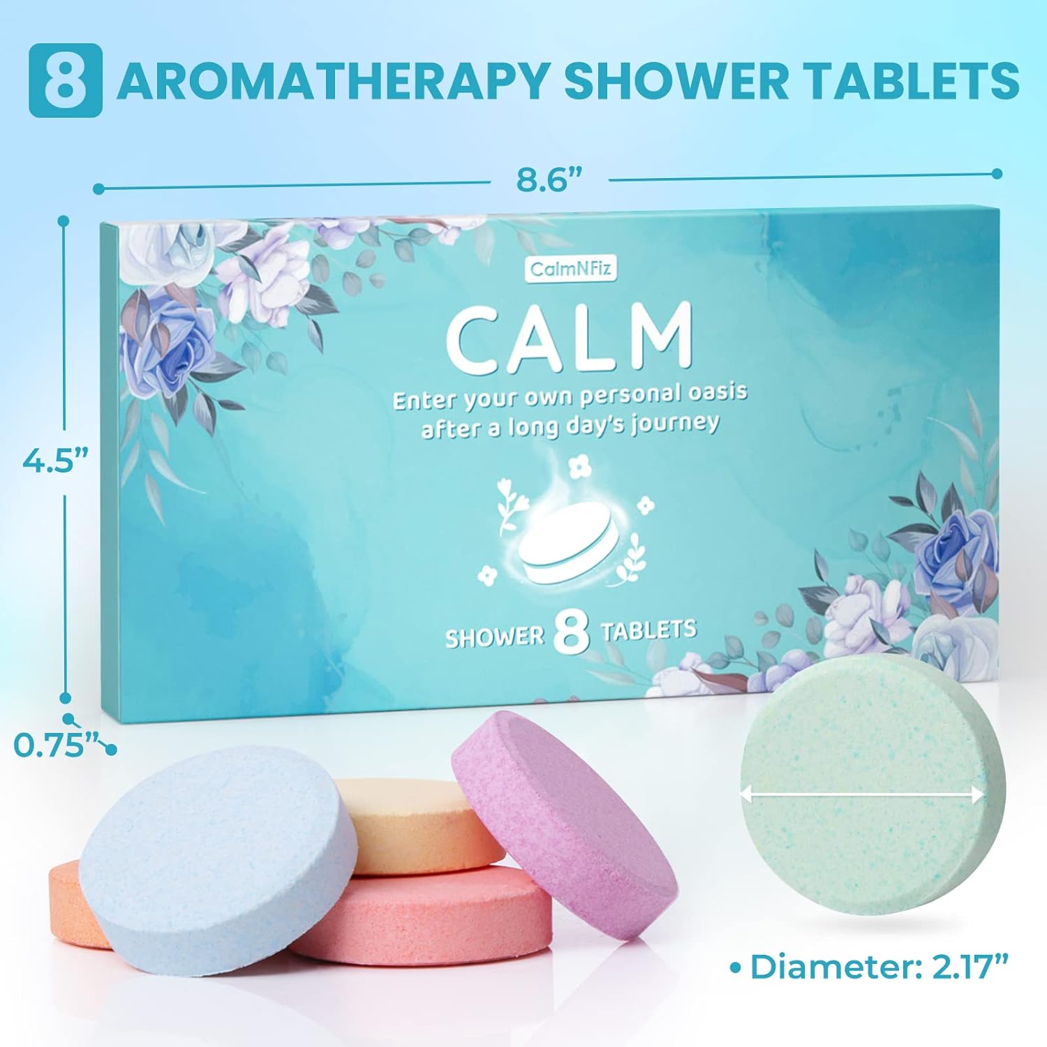 Shower Steamers Aromatherapy Gift Set-8 Pack Bath Bombs Gift for Mom & Lover with Essential Oil for Home SPA & Self Care-Mother'S Day, Birthday Gifts Easter Basket Stuffers for Women and Men