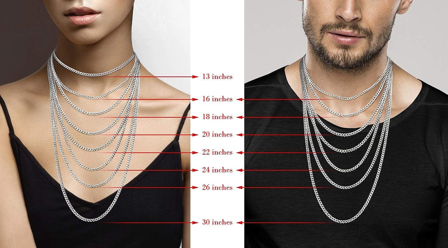 Italian 925 Sterling Silver 3.5Mm Curb Cuban Link Chain Necklace, Solid Diamond Cut Sterling Silver Chain for Men Women Made in Italy