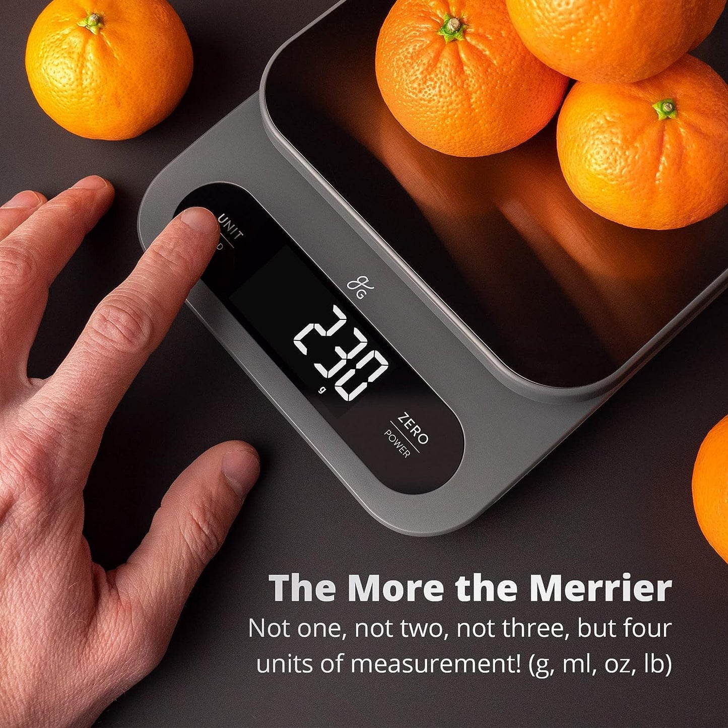 High Capacity Kitchen Scale, a Premium Food Scale That Weighs in Grams & Ounces W/A 22 Pound Capacity, Feat. a Hi-Def LCD Screen and Stainless Steel Platform, Designed in St. Louis