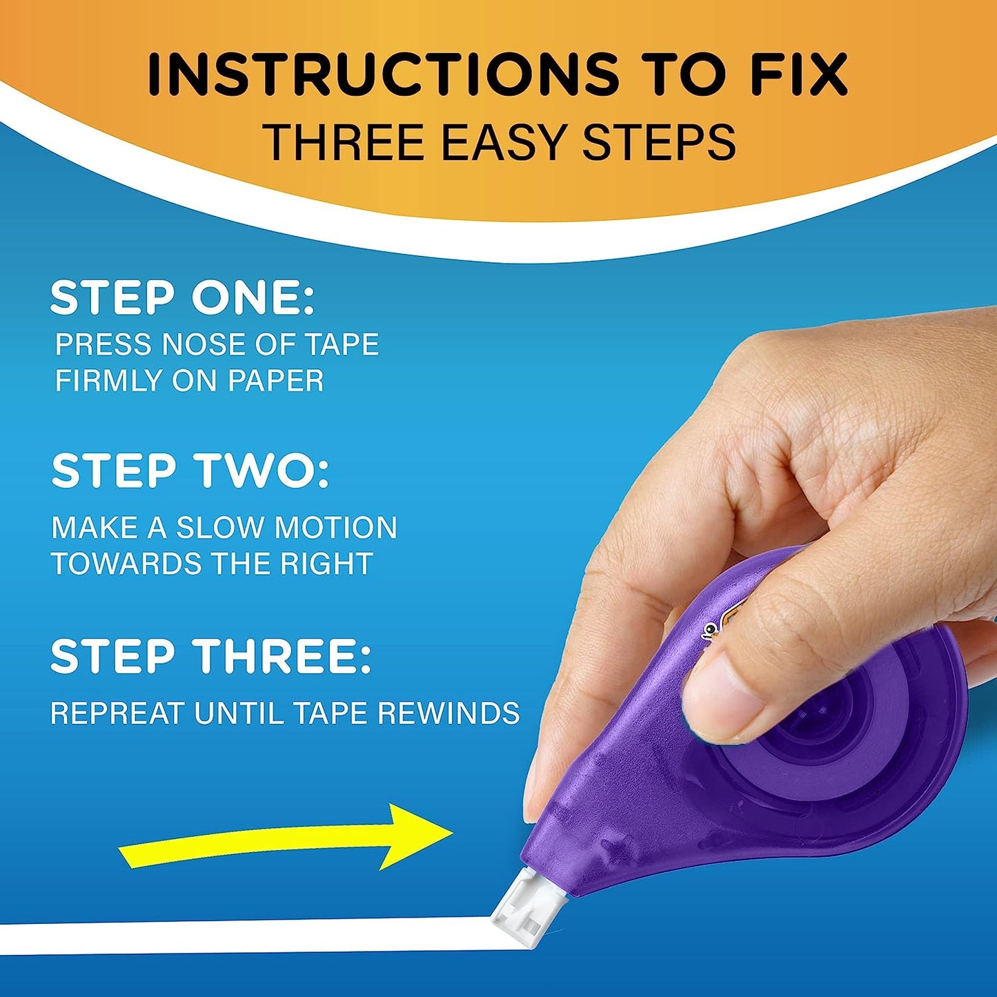Wite-Out Brand EZ Correct Correction Tape, 19.8 Feet, 4-Count Pack of White Correction Tape, Fast, Clean and Easy to Use Tear-Resistant Tape Office or School Supplies