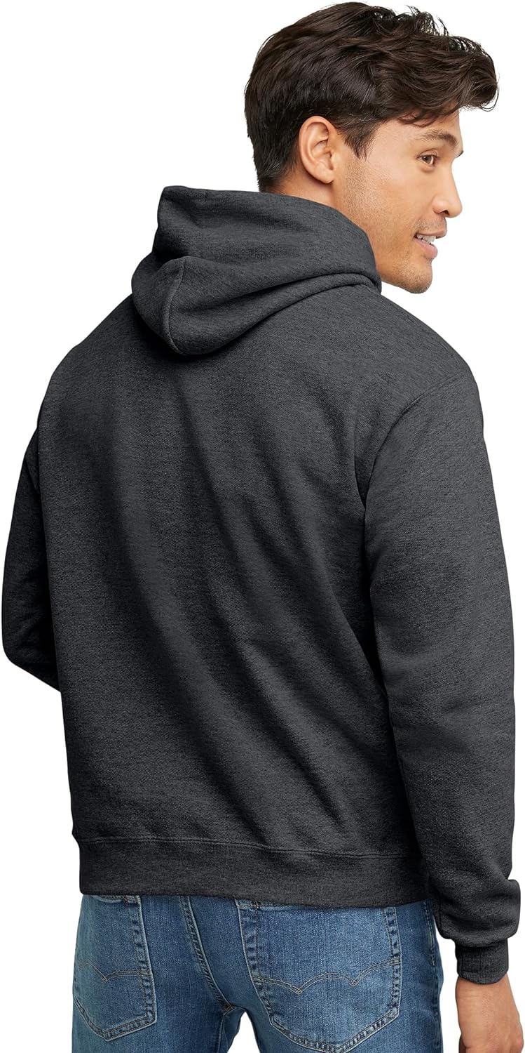 Hanes Ecosmart Hoodie, Midweight Fleece, Pullover Hooded Sweatshirt for Men