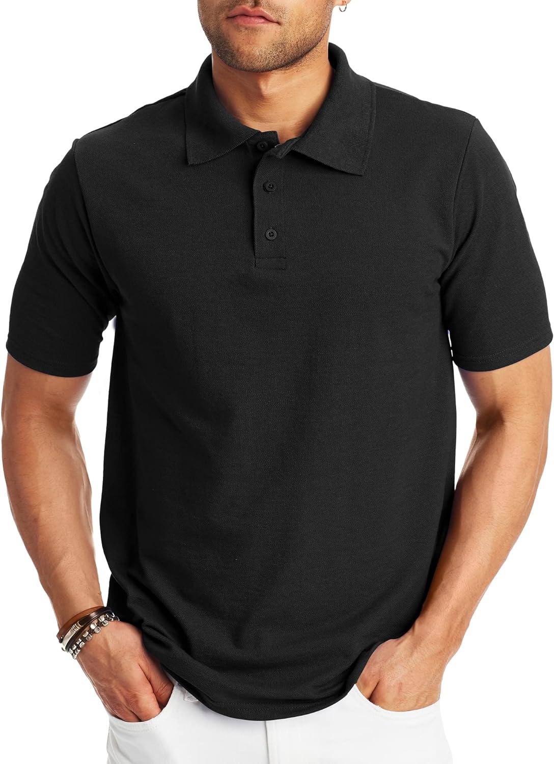 Hanes Men’S X-Temp Short Sleeve Polo Shirt, Midweight Men'S Shirt