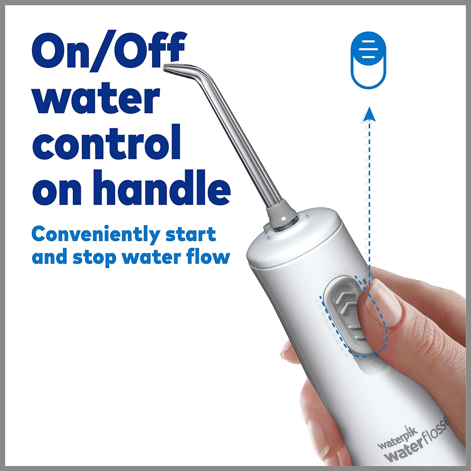 Cordless Water Flosser, Battery Operated & Portable for Travel & Home, ADA Accepted Cordless Express, White WF-02
