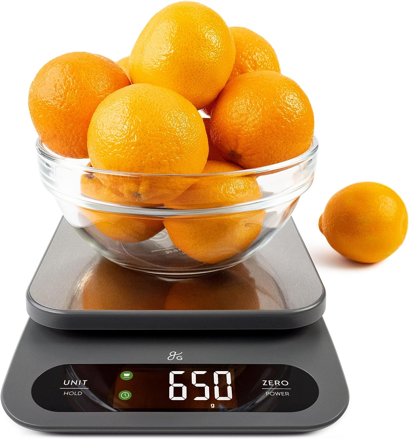 High Capacity Kitchen Scale, a Premium Food Scale That Weighs in Grams & Ounces W/A 22 Pound Capacity, Feat. a Hi-Def LCD Screen and Stainless Steel Platform, Designed in St. Louis