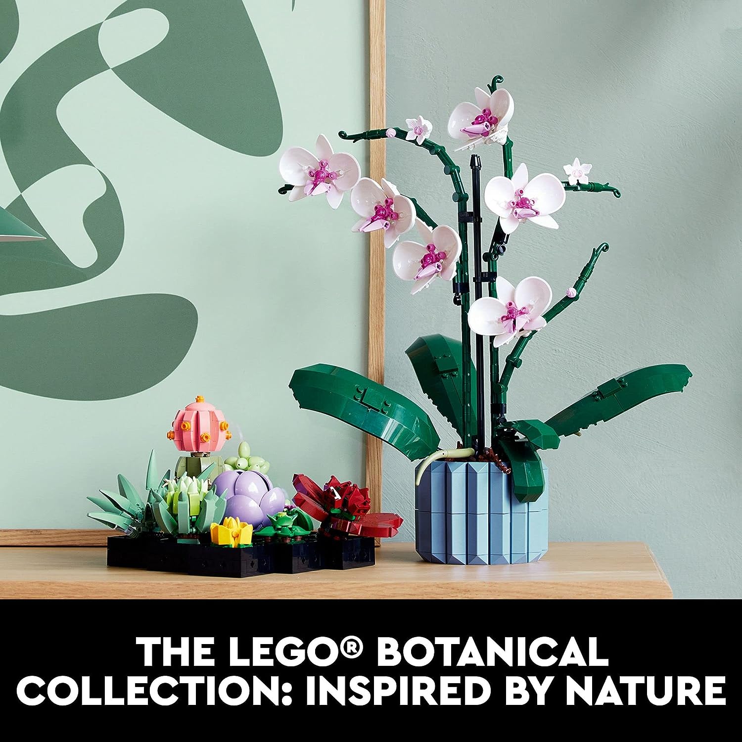 Icons Succulents 10309 Artificial Plants Set for Adults, Home Decor, Birthday, Creative Housewarming Gifts, Botanical Collection, Flower Bouquet Kit