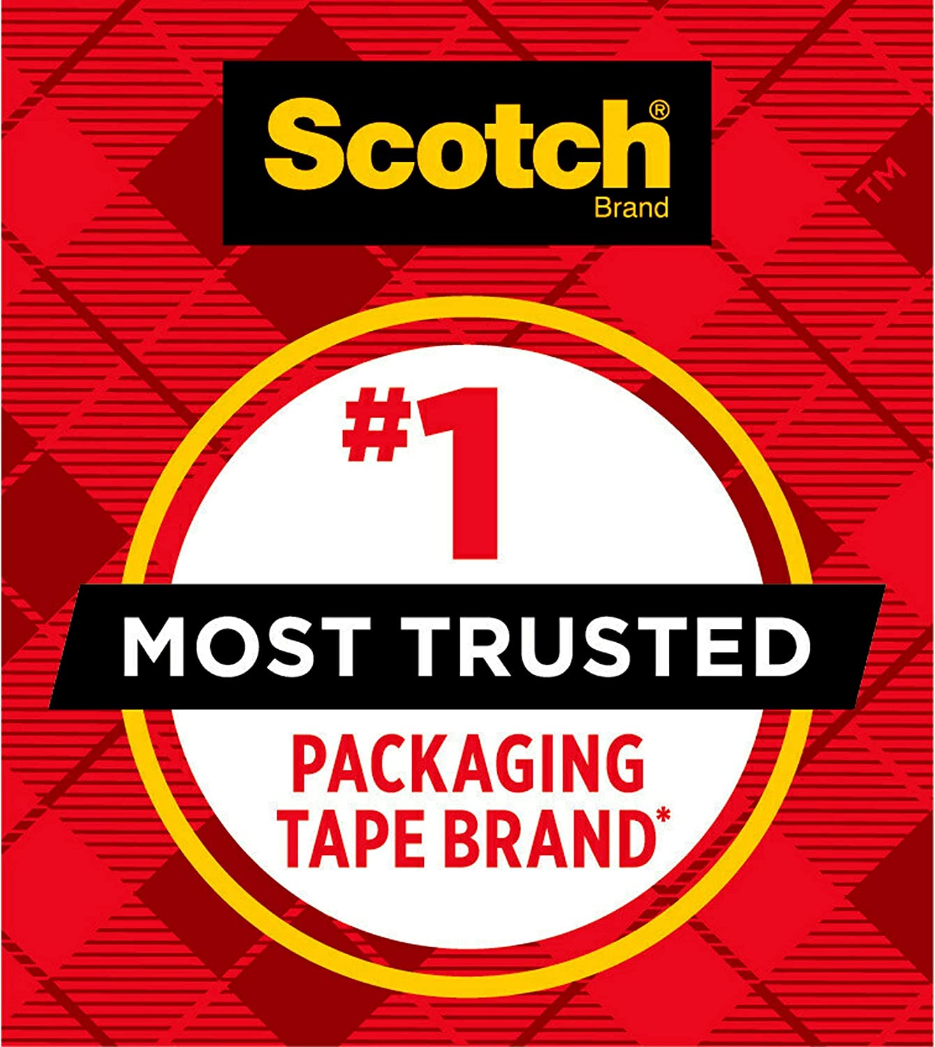 Heavy Duty Shipping Packing Tape, Clear, Holiday Shipping Supplies, 1.88 In. X 22.2 Yd., 6 Tape Rolls with Dispensers