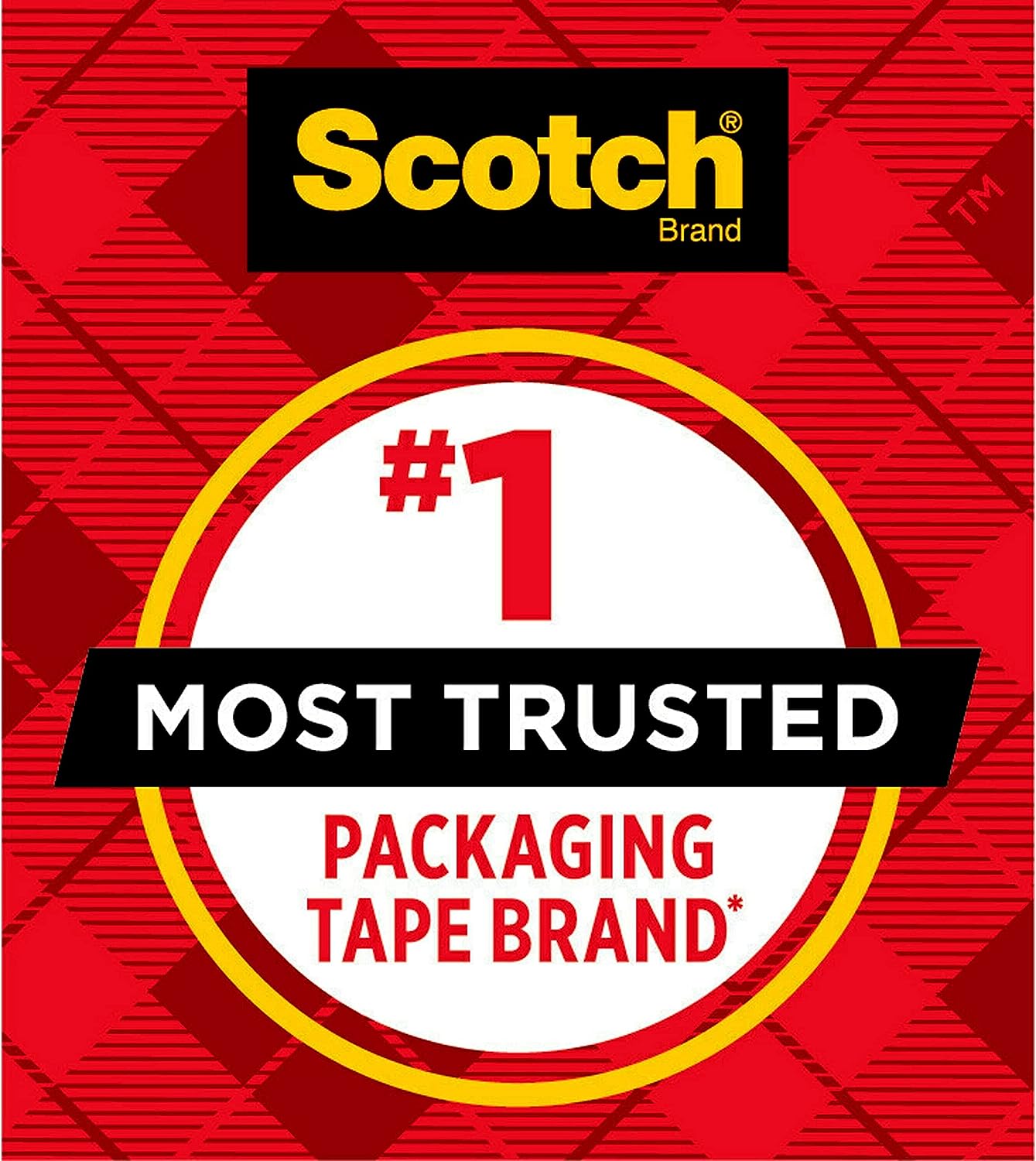 Heavy Duty Shipping Packaging Tape, 1 Dispensered Roll, 1.88 X 38.2 Yd, Great for Packing, Shipping & Moving, Clear (3850S-RD)