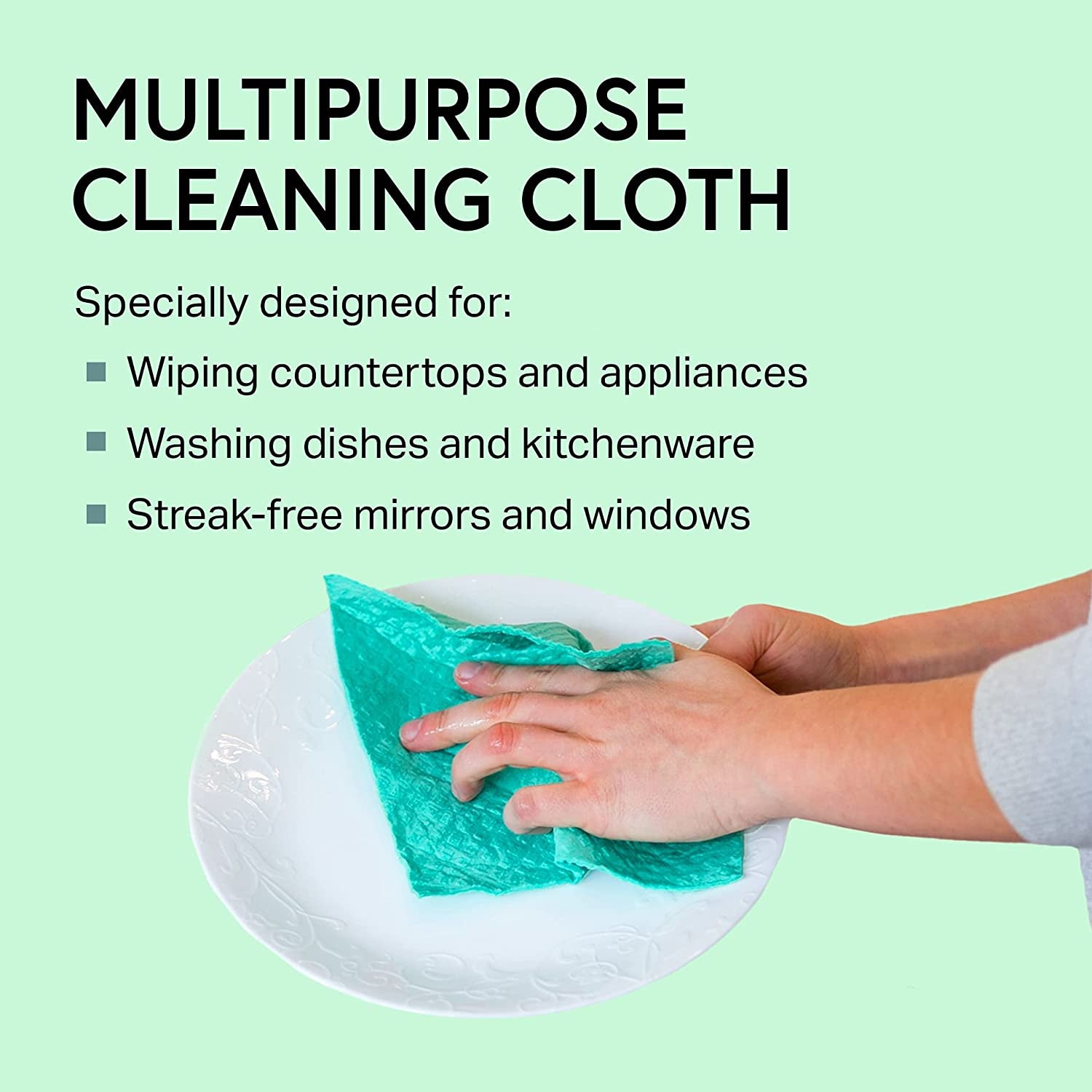 Swedish Dishcloths for Kitchen- 10 Pack Reusable Paper Towels Washable - Eco Friendly Cellulose Sponge Microfiber Dish Cloths - Kitchen Essentials - Orange